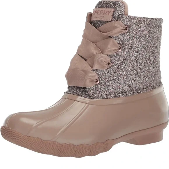 NIB Sperry Saltwater Sequin Duck Boot - Picture 4 of 8